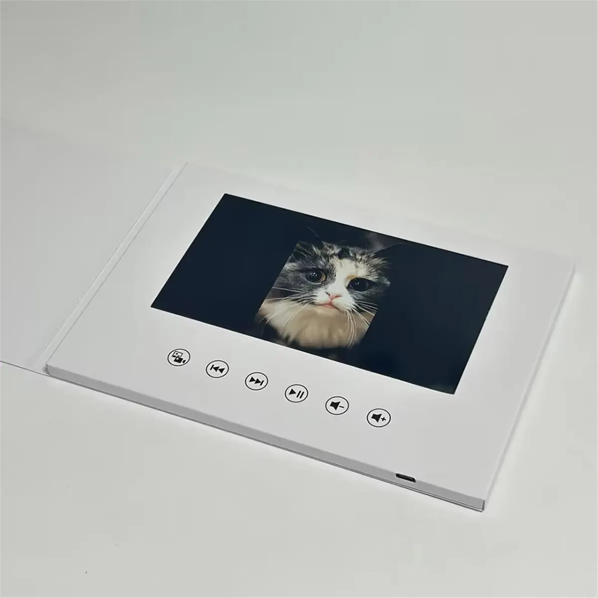 A26Z 7-дюймовая видеооткрытка на день рождения с LCD-экраном, 4 ГБ, приглашение, музыкальная поздравительная открытка, загрузка