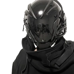 JAUPTO Punk Mask Cosplay for Men and Women, Techwear Mask, Halloween Mask Fit Party Music Festival Accessories