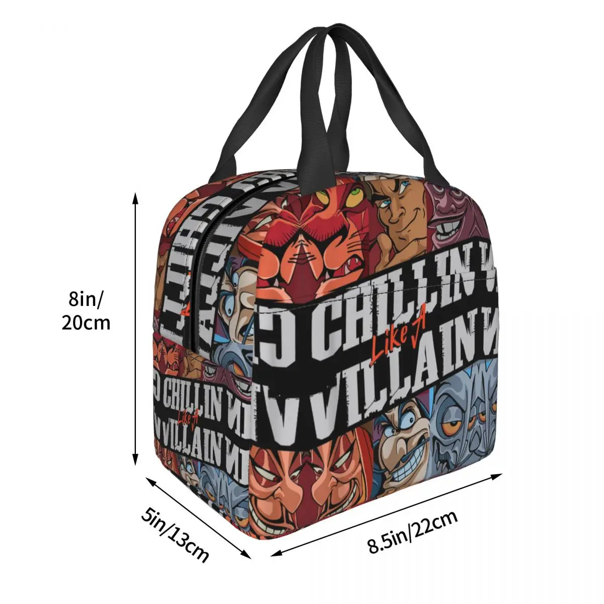 الأشرار معزول حقيبة الغداء البرد مثل مجموعة الشرير صورة قابلة لإعادة الاستخدام حقيبة حرارية علب الاغذية حمل العمل السفر حقيبة الغذاء