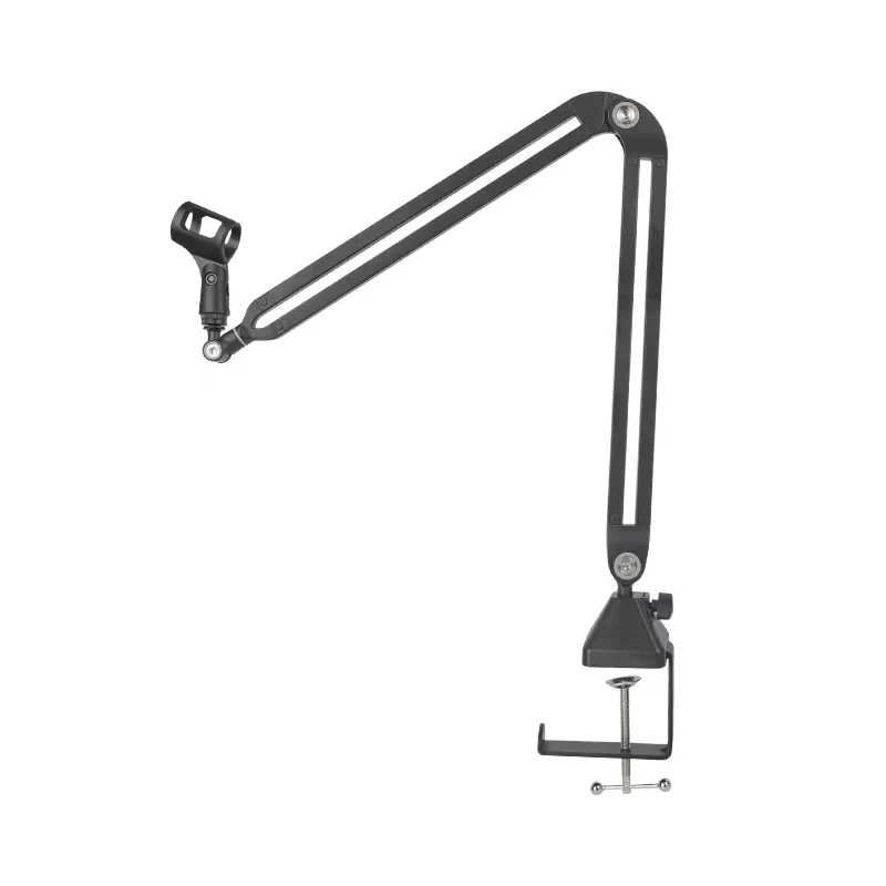 

Professional Recording Microphone Holder Suspension Boom Scissor Arm Stand Holder with Mic Clip Table Mounting Clamp