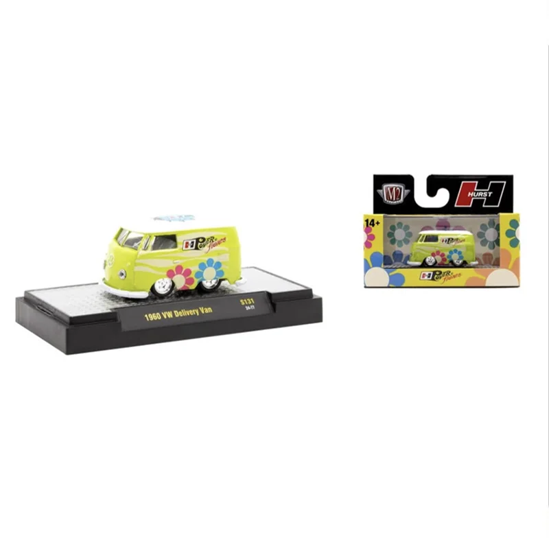 

M2 Machines 1:64 Scale Diecast Alloy 1960 VW Delivery Van Toys Cars Model Classics Nostalgia Adult Gifts Souvenir Static Display