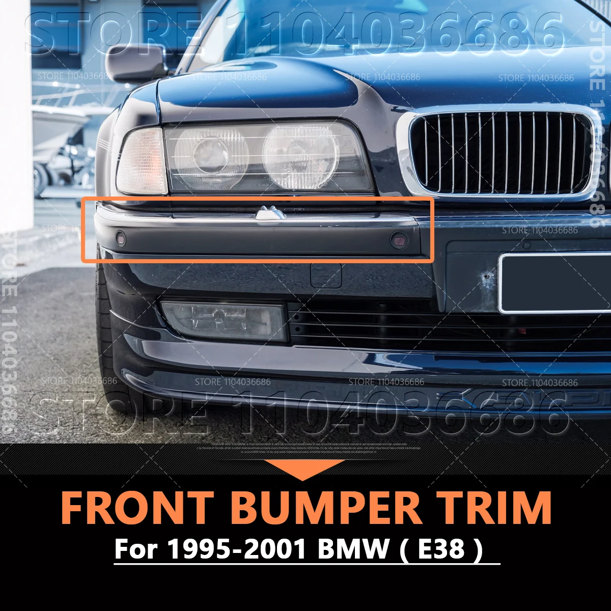 

For 1995-2001 E38 BMW 740i 740iL 740iLP 750iL 750iLP Front Bumper Trim 51118170555 51118125309 51118168105 51118125437