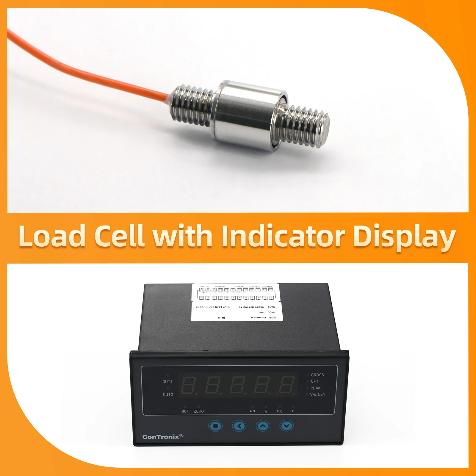 

Mini Load Cell Sensor with Indicator display,Test Tension and Compression Force Weight Pressure Sensor 10KG 20KG 30KG 50KG 100KG