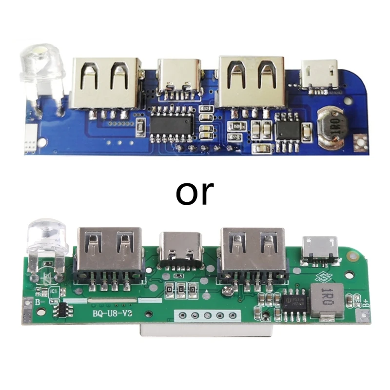 Dual USB 3.7V 5V 2A Boost Mobile Power Bank DIY Power Bank Charger Board Module With LED Indicator Motherboard