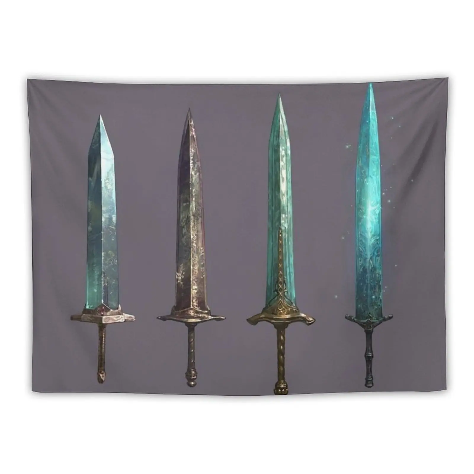 Moonlight Greatswords Tapestry Wall Decoration Items Room Decor Cute Home Decoration Tapestry