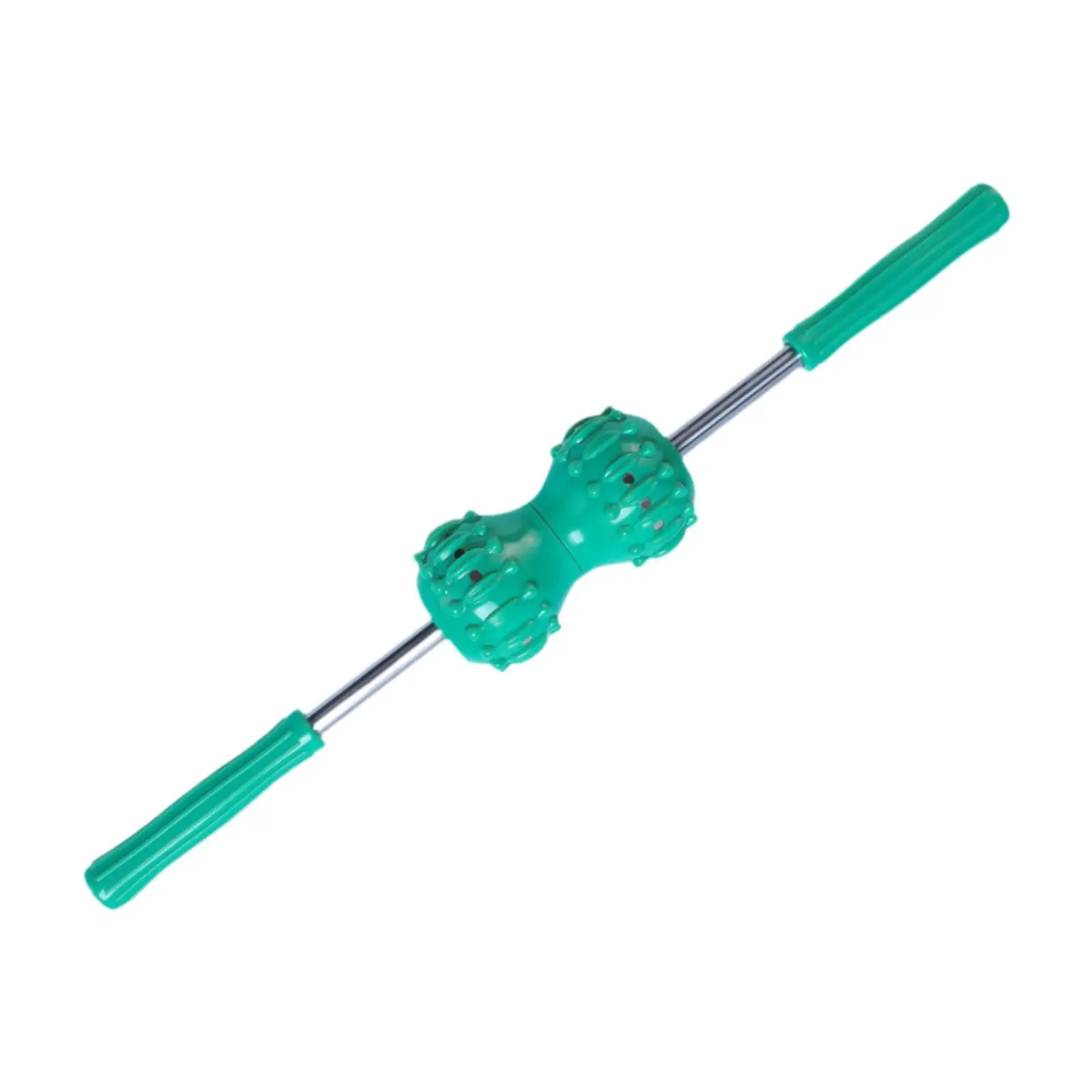 

Massage Roller Back Rolling Stick with 2 Balls for Shoulder Waist Neck