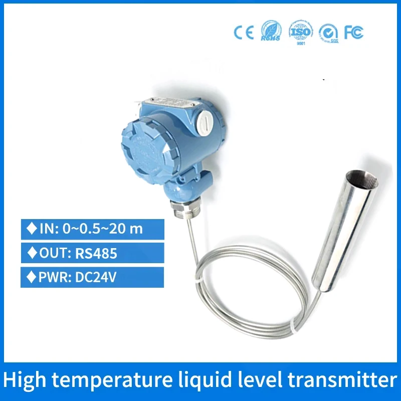 

High Temperature Level Controller RS485 Liquid Level Transmitter SS304 Anti-corrosion Petrol Diesel Fuel Oil Level Gauge Sensor