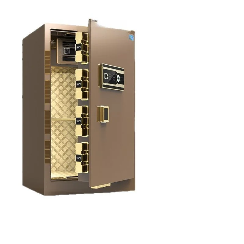

Household fingerprint safe, all-steel anti-theft safe deposit box