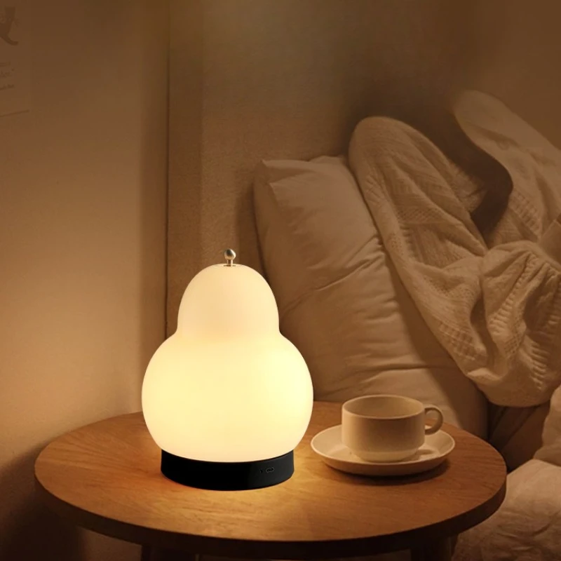 

Soft light night light, milky pear cream, bedside lamp, dimming, warm, modern, simple, creative and fashionable
