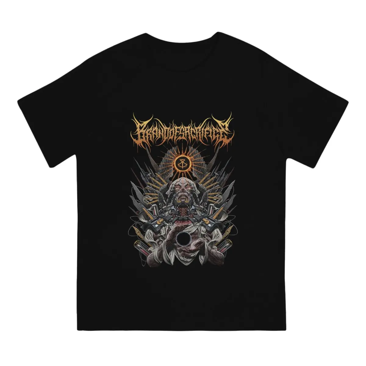 Men's Brand Of Sacrifice Between Death And Dreams T Shirt Brutal Deathcore Tops Funny Short Sleeve Round Collar Tees