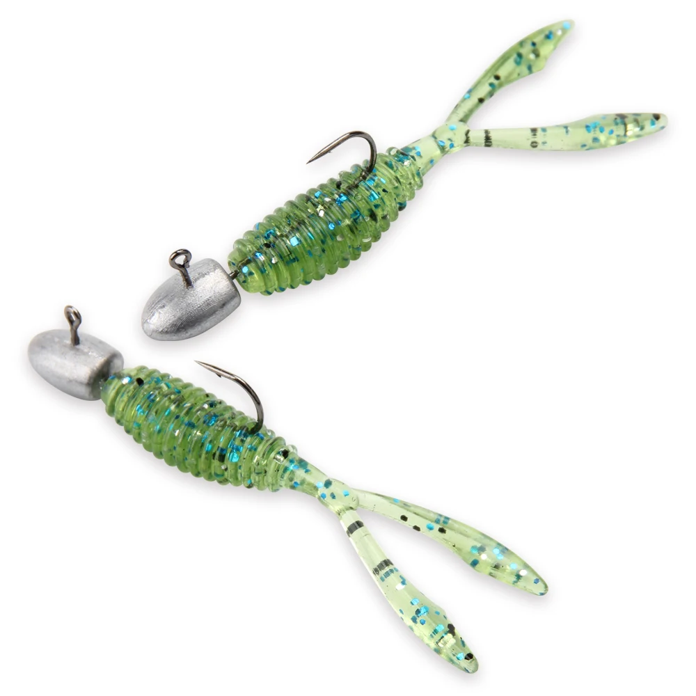 Rosewood Great Finesse Creature Bait Soft Lure 3.6cm Rock Fishing Double Tail Artificial Swimbait Shad Worm Fishing Tackle view 4