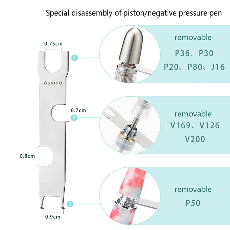 Multifunction Removing Tools Wrench For Asvine P20 P36 P30 P50 V169 Piston And Vacuum Fountain Pens School Office Stationery