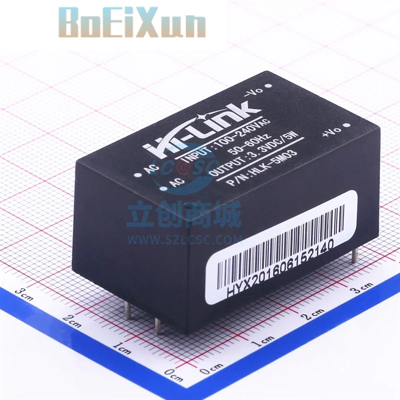 5pcs HLK-5M05 HLK-5M03 HLK-5M12 5W AC-DC 220V to 12V/5V/3.3V Buck Step Down Power Supply Module Converter Intelligent