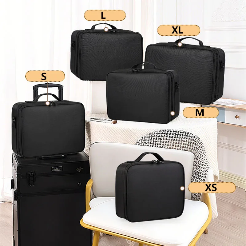 New Oxford Makeup Bag For Women Professional Large Capacity  Travel Cosmetic Case Waterproof Manicure Makeup Toolbox