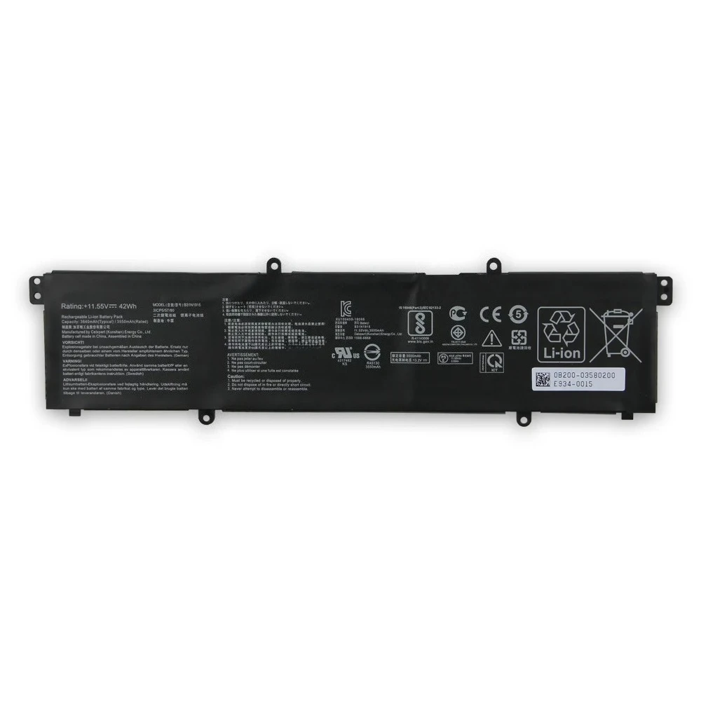Replacement Battery B31N1915 C31N1915 For ASUS ExpertBook B1 B1400 B1400CEAE PX455C P1550C B1500c BR1100C BR1100CKA BR1100FKA