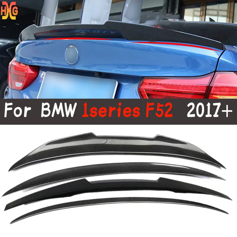 Real Carbon Fiber PSM M M4 P Style Rear Trunk Spoiler For BMW 1 Series F52 Sedan Car Tail Wing Lip Auto Styling Parts