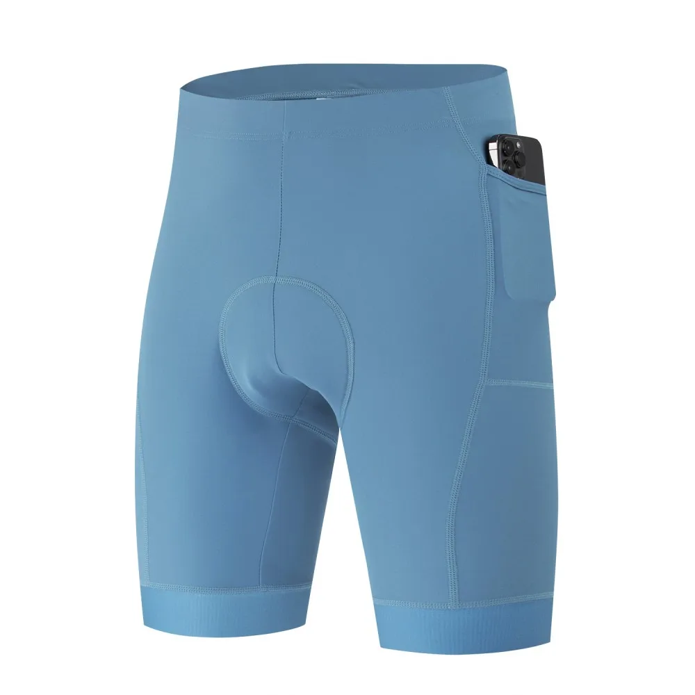Performance-Radhose für Herren mit 3D-Polster, atmungsaktive, schnell trocknende Radhose für Straße und Berg mit 3 Taschen