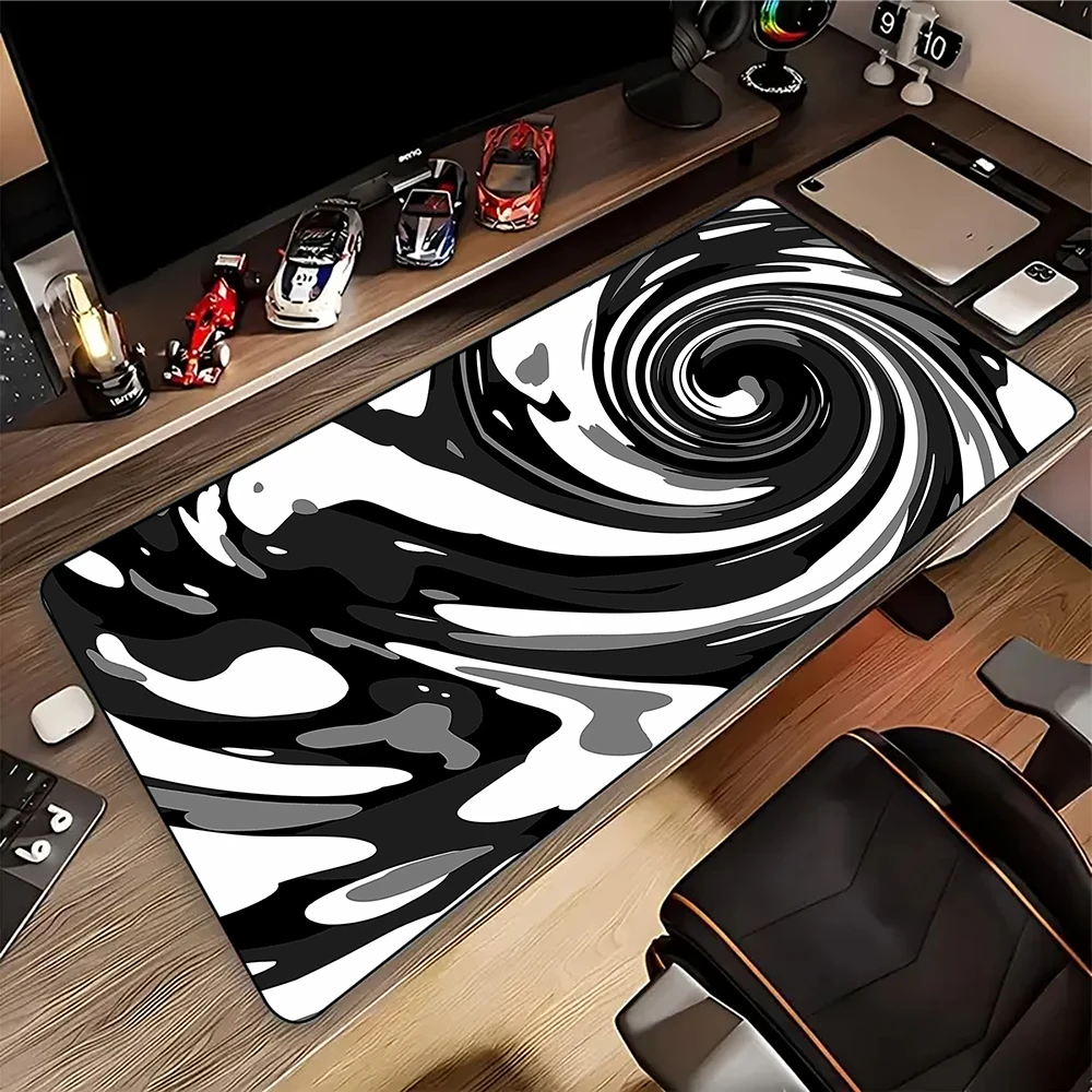 

Art Black And White Line Mouse pad large keyboard mouse desk pad non-slip rubber gaming mouse pad laptop mouse carpet
