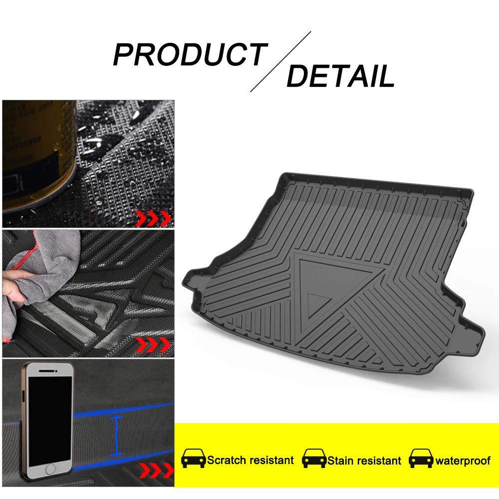 TPE Car Trunk Mat For Subaru Forester 2019 2020 2021 2022 Custom Waterproof Protective Rubber Car Mats