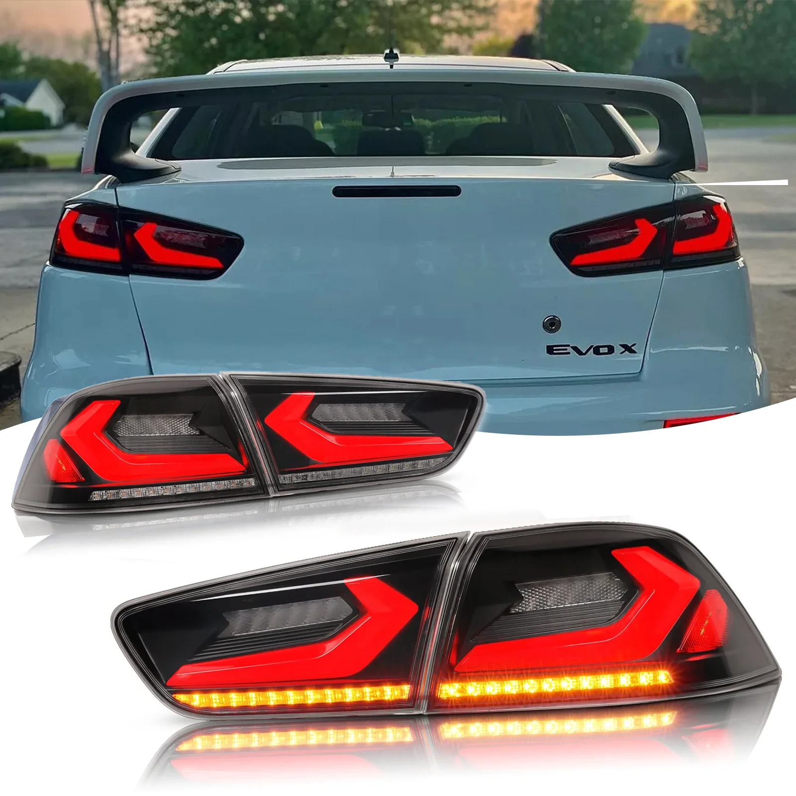 

Car LED Rear Taillights for Mitsubishi Lancer 2008-2018 Rear Lamps LED Taillight Assembly