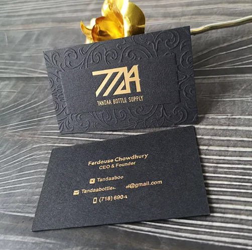 Customized high-quality luxury paper business cards, embossed cotton paper card printing