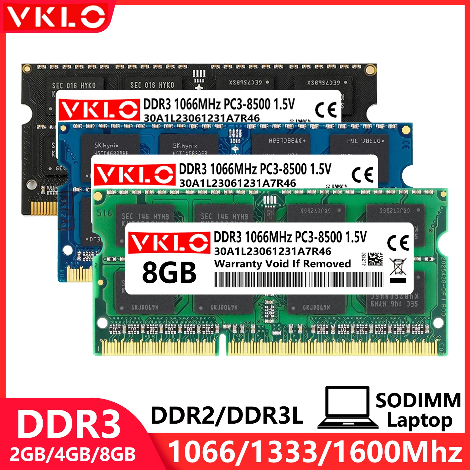 

DDR2 DDR3 DDR3L Laptop Memoria Ram PC2 667 800Mhz 8500 10600 12800 PC3 1.5V PC3L 1.35V 1066 1333 1600 Notebook Sodimm Memory Ram