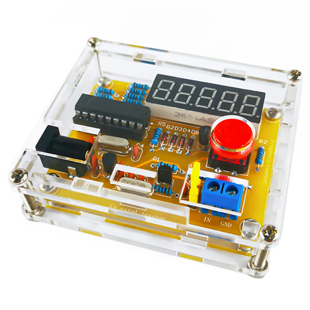 

DIY Frequency Measurement Kit 1Hz-50MHz Frequency Meter High Precision Digital Tube Display Welding Practice DIY Electronic Kit