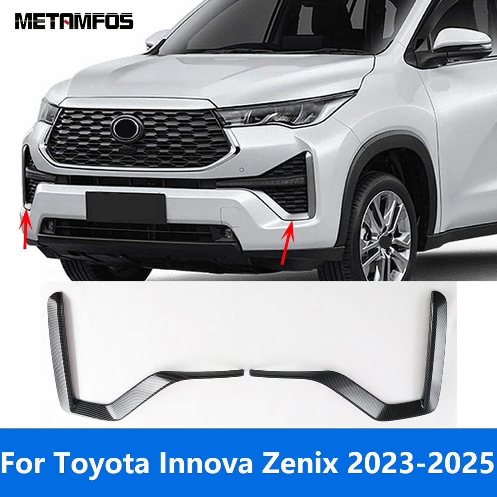 

Передняя противотуманная фара, лампа для век, бровей для Toyota Innova Zenix 2023-2025, противотуманная фара из углеродного волокна, крышка, внешние аксессуары