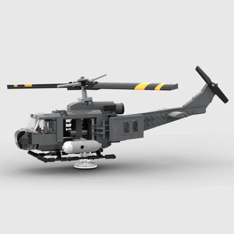 Moc Mattoni da costruzione Modello militare Campana UH-1 Iroquois Fighter Tecnologia Blocchi modulari Giocattoli regalo per bambini Set fai da te Assemblaggio