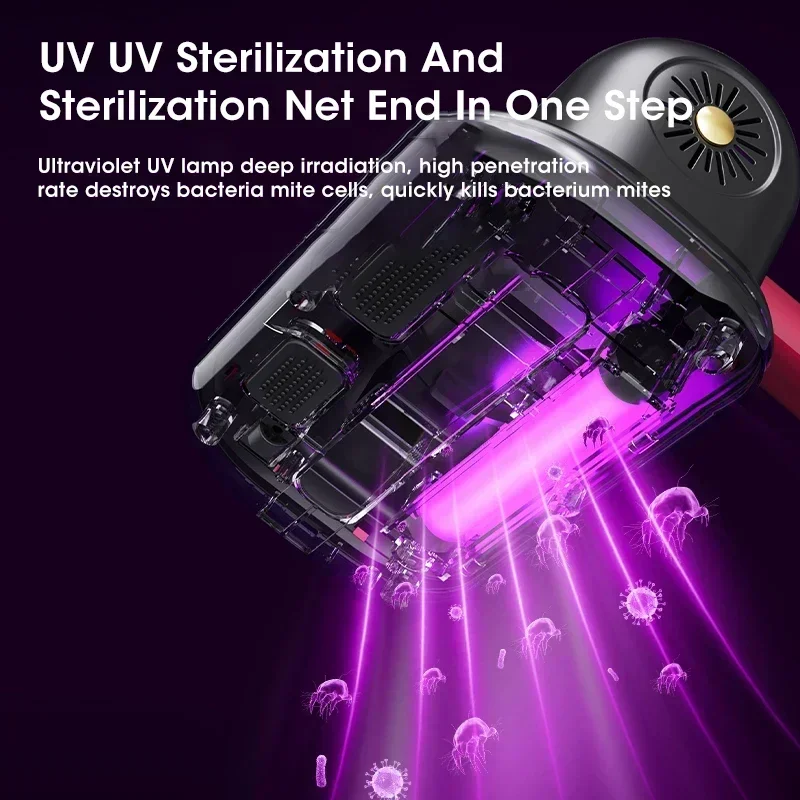 Xiaomi 10000Pa New Mattress Vacuum Mite Remover Cordless Handheld Cleaner Powerful Suction for Cleaning Bed Pillows Clothes Sofa