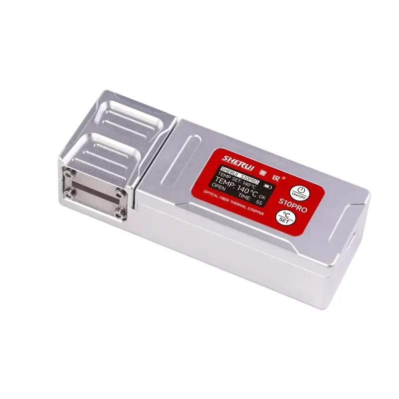 SHERUI Upgraded S10pro Fiber Thermal Stripper Thermal Sheath Ribbon Fiber Stripper Built-in Lithium Battery Bundle Fiber
