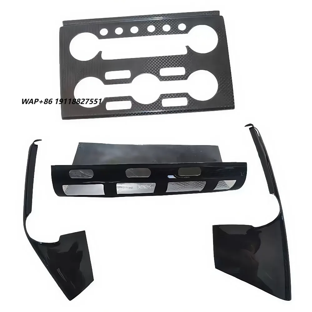 For  GTR R35 Carbon Fiber Modified Interior Center Console Panel Double Flash Decorative Patch Automotive Interiors