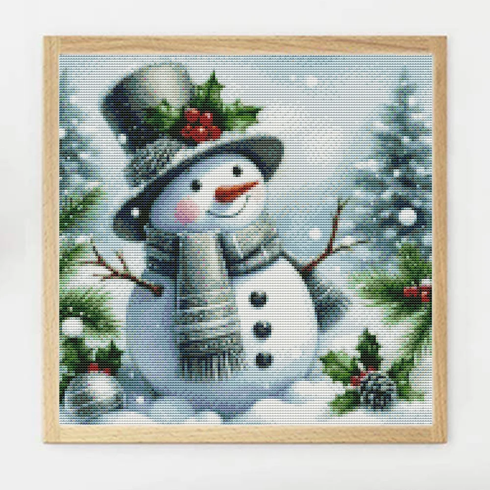 

Наборы крестов снеговика, распродажа, зимняя елка, вышивка, Рождество, 11CT, рукоделие, подарок ручной работы, украшение для гостиной