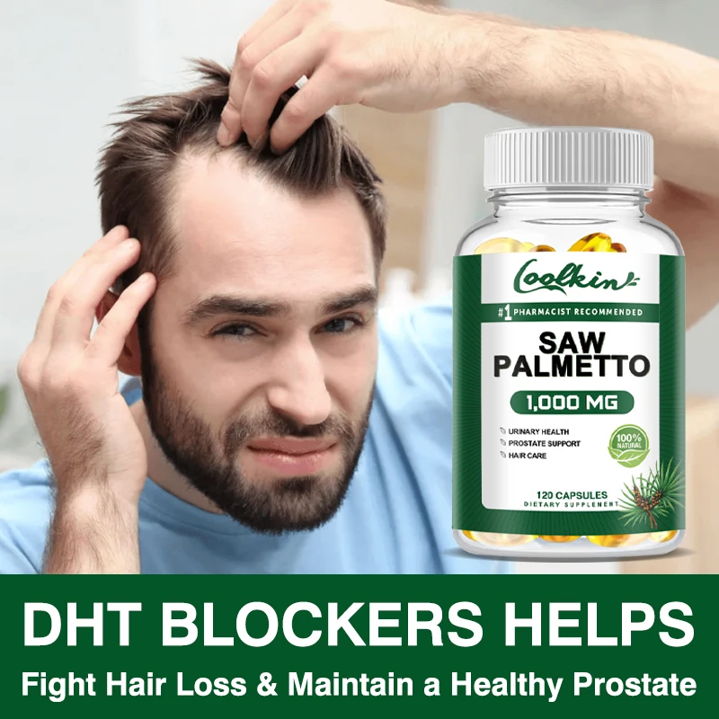 Premium Saw Palmetto Capsules 1000mg - for Prostate Function and Urinary System Health, Prevents Hair Loss, Antioxidant