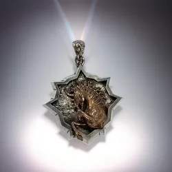 S925 Pure Silver Real Estate Reo New Men & Women Silver Animal Pendang Factory Direct