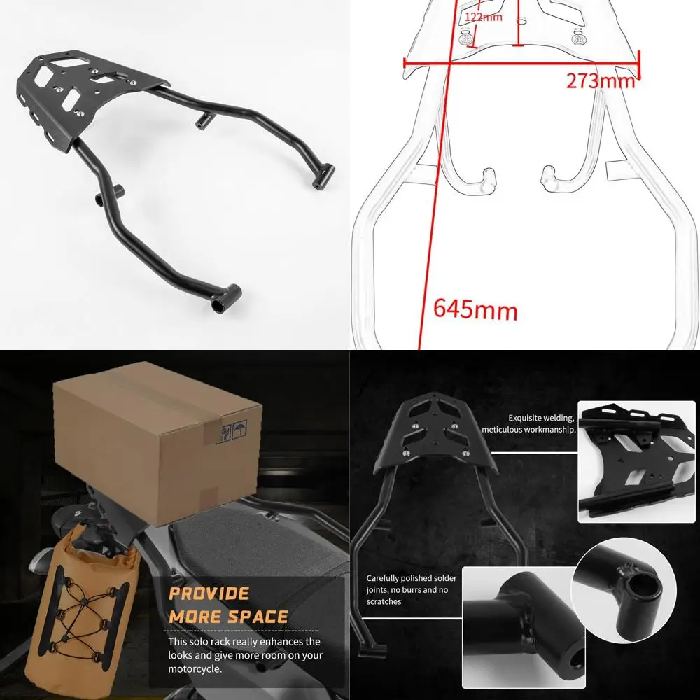 

Motorcycle Steel Rear Luggage Cargo Rack Extended Shelf Bar Carrier Top Mount Bracket Plate Kit Accessories for Y.amaha Tenere 7