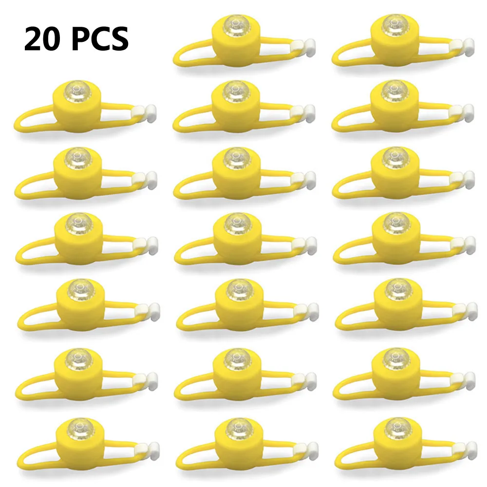 5/10/15/20pcs Light Straps for Yellow Small Bike Duck Bicycle bell Duck Ducky Bicycle Airscrew Helmet Wind Motor Riding Lights