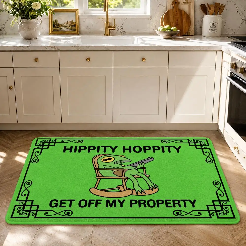 Cute Animals With Chill Quotes Floor Mat Flannel Rug Soft Non Slip Washable Door Mat For Bathroom Bedroom Kitchen Home Decor