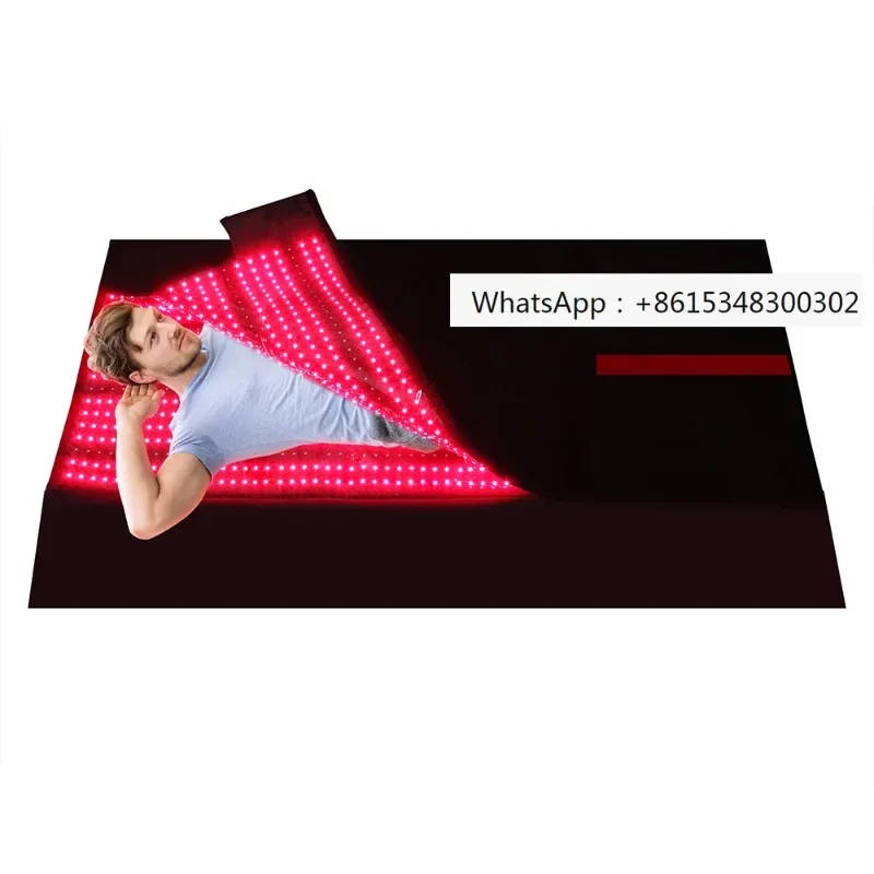Ventas de fábrica, precio bajo, saco de dormir para aliviar el dolor de cuerpo completo, terapia de infrarrojos lejanos cercanos, cama de terapia de luz roja de 180x80cm