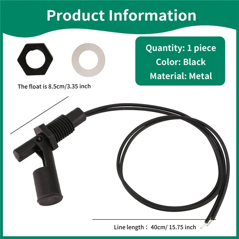 AEE3-خزان بركة أفقي مستوى المياه تعويم التبديل مستوى السائل الاستشعار الكرة-12 فولت 220 فولت 10 واط #6