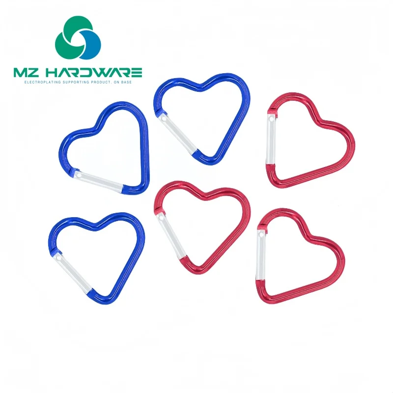 

1Pcs Wholesale MZhardware Large Lightweight Aluminum Heart Shaped Carabiner -Cute Pink Keychain Clip, High-Quality Sturdy Design
