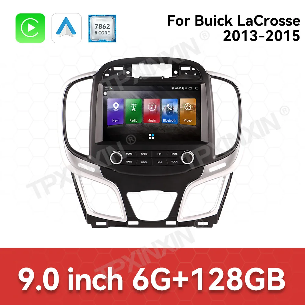 Car Accessories Radio For Buick LaCrosse 2013-2015 Android Auto GPS Navigation Multimedia Stereo Receiver Head Unit Offline Maps