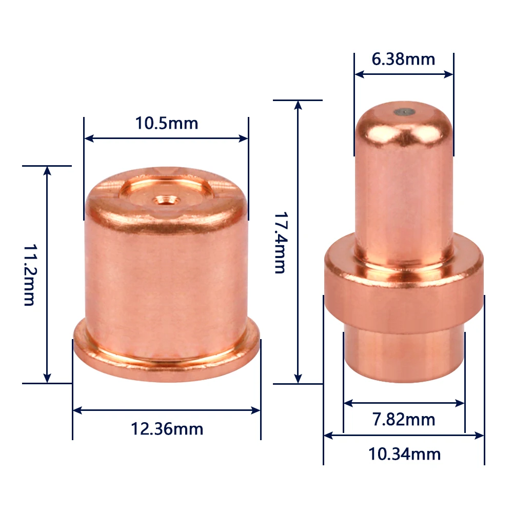 Plasma Cutter Trafimet CB50 CP50 LT50 LT 50 LT-50 Torch Electrode Tip Nozzle for Eastwood Versa-Cut 40amp Consumables PKG/20