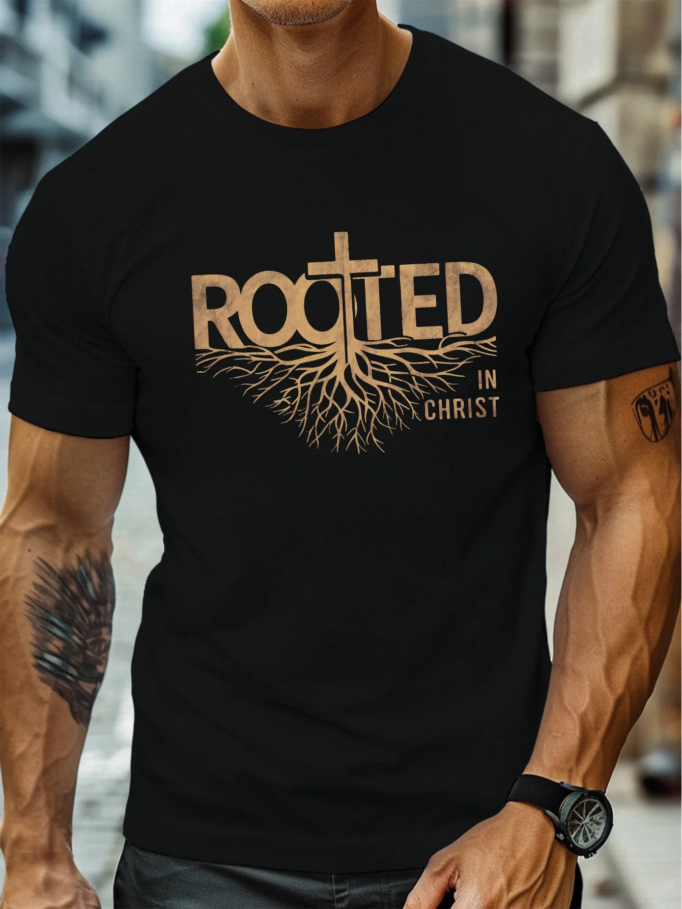 Men'S Plus Size Casual T-Shirt, 