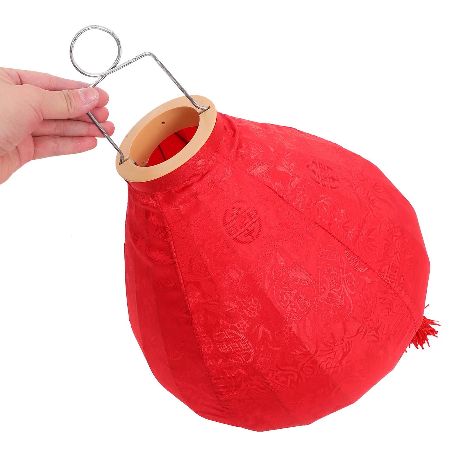 

Мини-фонарь с развевающимися кисточками, традиционный винтажный дизайн, уличный декор для сада, подвесной тканевый светильник для праздников и фестивалей