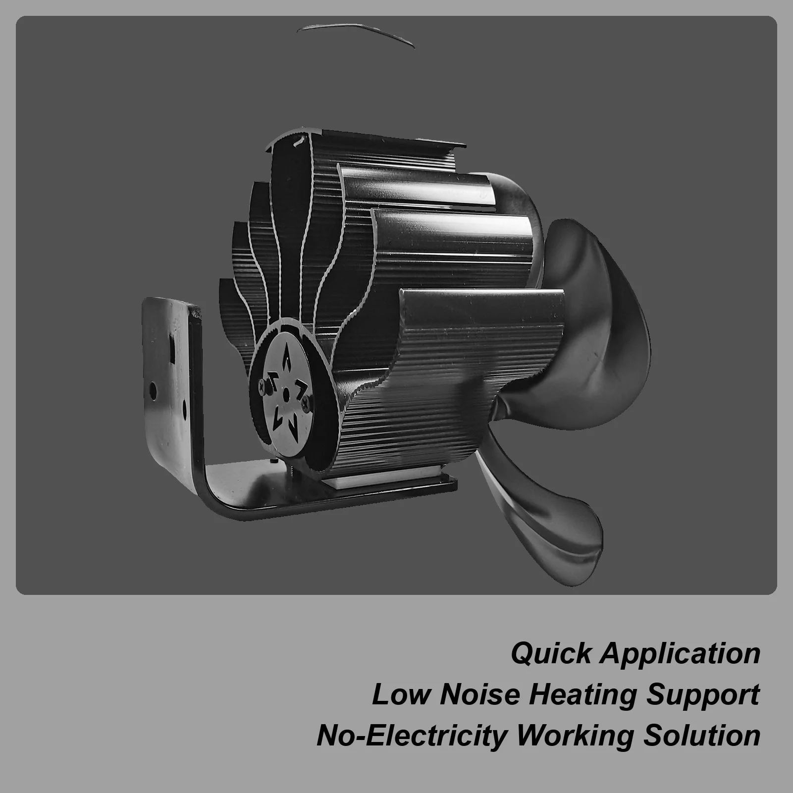 Stove Fan Log Burner Heat Powered Thermal Fireplace Fan Heating Supplies Quiet For Indoor Home Log Burner Pellet Pipe Winter