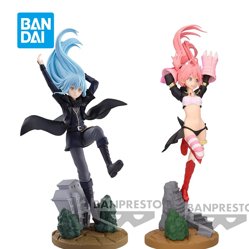 

in stock Bandai Rimuru Tempest Milim Nava That Time I Got Reincarnated As A Slime 18Cm Original Anime Figure Pvc Model Toys