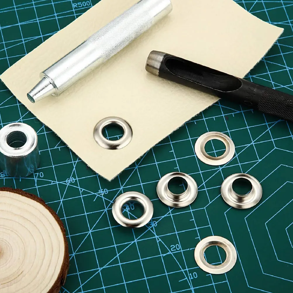 

1 set Grommet Tool Kit Heavy Duty Fabric Metal Hole Punch Tarp Repair Eyelet Setter Accessories 12mm Alloy