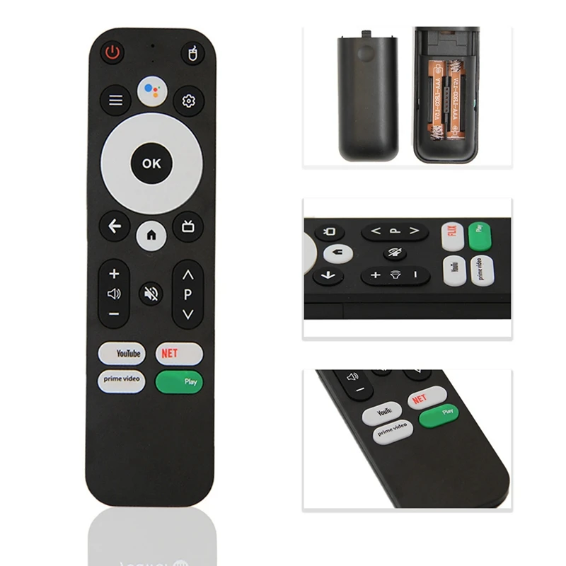 รีโมทคอนโทรลสำหรับ mecool KM2 KM2 PLUS Onn Android 4K UHD TV Box Bluetooth Voice REMOTE