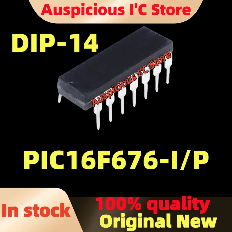 (5-100pcs) Brand new PIC16F676 I/P PIC16F676-I/P DIP-14